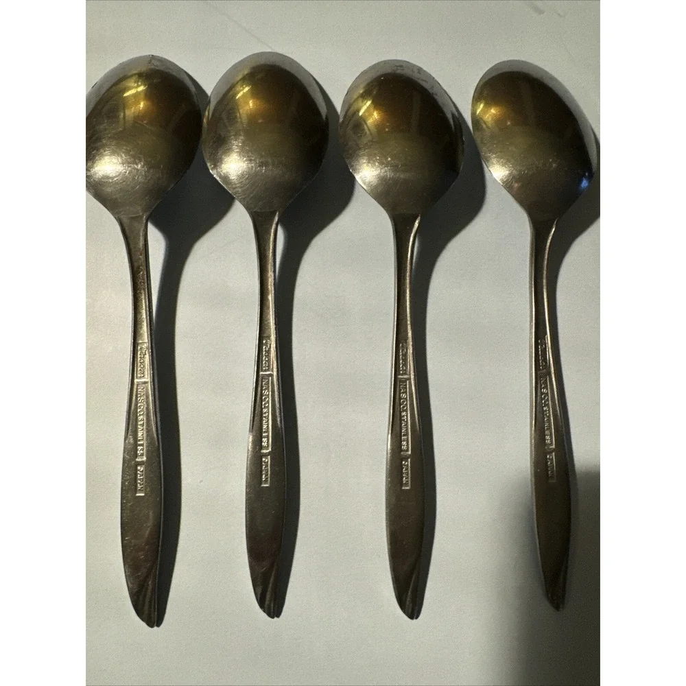 Nasco VASSAR Stainless Steel Flatware Japan 4 Teaspoons‎